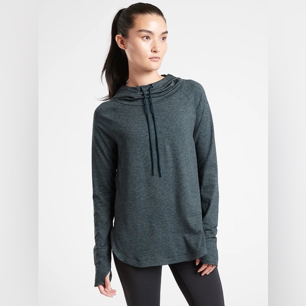 thleta Uptempo Elevate Hoodie Sweatshirt Dark Vista Teal Size: XS